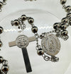 Catholic Rosary - St Benedict/Virgin Mary Stainless Steal