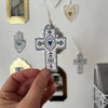 Cotton Letter Press Hanging Cross made in Australia