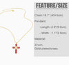 Copper 18K Gold Plated Virgin Mary Necklaces with Colorful Crystal Zircon