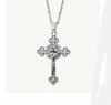 Gold or Silver Titaniun Steel Crucifix Necklace