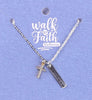 Necklace: Believe Cross, 40.6cm Chain With 5cm Extension (Walk By Faith Collection)