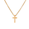 Stainless Steel cross on chain necklace