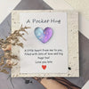 Mini Cross or Heart Pocket Hug Cards with Inspirational Message