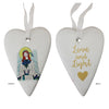 Hanging Ceramic Heart Gift Heart Love And Light