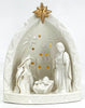 HOLY FAMILY CERAMIC NATIVITY MAGNER with LED