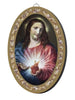 Icon Wood Oval Plaque - Sacred Heart of Jesus 120 x 180mm