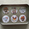 Australian Animals Magnets Set of 6 in Tin
