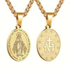 Stainless Steel Miraculous Mary Necklace