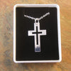 Open Cross Pendant With Chain And Box 21x34mm