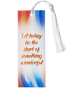 BOOKMARK WITH TASSEL- LAMINATED - GOLD FOILED