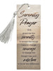 BOOKMARK WITH TASSEL- SERENITY LAMINATED - GOLD FOILED