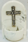 HOLY WATER FONT CRUCIFIX – 90mm x 60mm Marble Base