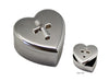 KEEPSAKE BOX HEART & CROSS SILVER PLATED