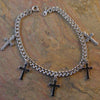 Silver Plated Cross Bracelet