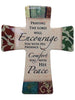 Porcelain Cross - ENCOURAGE COMFORT PEACE