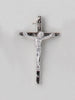 Metal Silver Crucifix with squared edges cross - 48MM