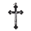 CRUCIFIX ENAMEL WHITE OR BLACK 60MM