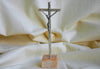 CRUCIFIX – METAL WITH MARBLE BASE (13cm x 4cm)