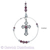 Cross Suncatcher available in various colours