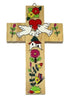 EL SALVADOR 2 DOVES MARRIAGE CROSS 15CM