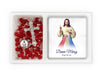Catholic Rosary - DIVINE MERCY AND PLAQUE