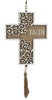 Hanging Inspirational Cross Hope/Faith 20cm