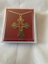 NECKLACE – CROSS GOLD CHAIN (Cross 40mm x 30mm – Chain 60cm)