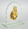 SACRED HEART OF MARY GLASS STAND PLAQUE