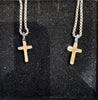 Stainless steel enamel cross necklace
