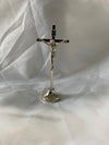 CRUCIFIX METAL 10cm WITH BASE