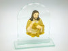 SACRED HEART OF JESUS GLASS STAND PLAQUE