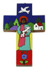 EL SALVADOR CROSS JESUS HOLDING LAMB 10CM
