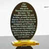 LORD’S PRAYER GOLD MIRROR ACRYLIC STAND