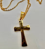 Stainless Steel Necklace Gold Pendant Cross