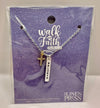 Necklace: Believe on Silver Charm & Gold Cross with Crystals, 40.6cm Chain With 5cm Extension (Walk by Faith Collection) (Copy)