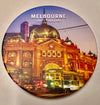 Melbourne round Ceramic Coasters