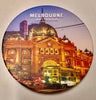 Melbourne round Ceramic Coasters