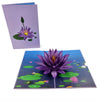 Purple Water Lilly Pop up cards