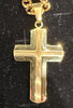 God Stainless steel cross necklace large chain