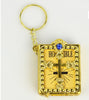 GOLD OR SILVER PAPER BIBLE BOOK KEYRING