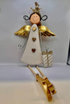 Hanging Angel with pig tails and gift