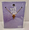 Necklace: Hope on Gold Cross, 40.6cm Chain With 5cm Extension (Walk by Faith Collection) (Copy) (Copy)