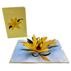 Yellow Lily Flower Pop up cards