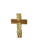 COLLAR CROSS GOLD or SILVER STRAITED
