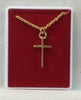 NECKLACE – CROSS GOLD OR SILVER(Cross 25mm x 15mm – Chain 44cm)