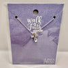 Necklace: Faith on Gold Cross, 40.6cm Chain With 5cm Extension (Walk by Faith Collection)