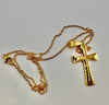 Stainless Steel Necklace Gold Pendant Cross