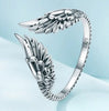 Delicate adjustable 925 Sterling Silver Angel Wing Cuff Ring