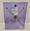 Necklace: Believe on Gold Cross, 40.6cm Chain With 5cm Extension (Walk by Faith Collection) (Copy)