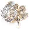 St Benedict Rosary 4mm beads Boxed in Metal case